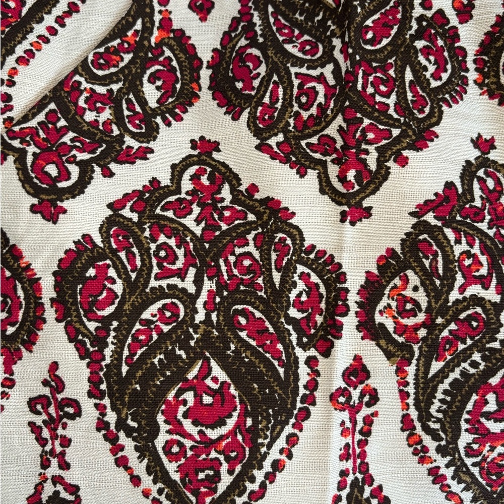 Merona Red and Black Patterned Pencil Skirt NWOT - Picture 7 of 8